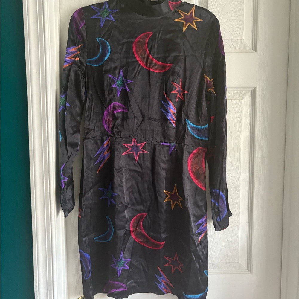 Colorful Celestial Print Dress